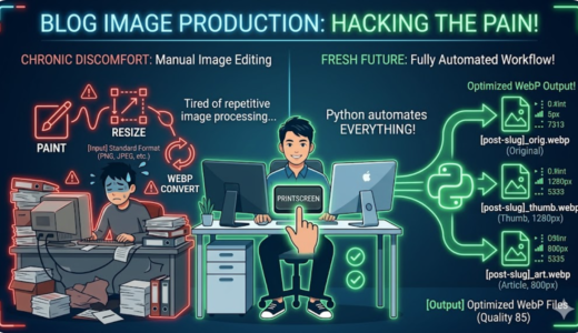 🚀 [Global Edition] Stop Wasting Time: Automate Your Blog Image Workflow with Python